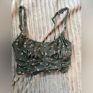 hollister floral tank